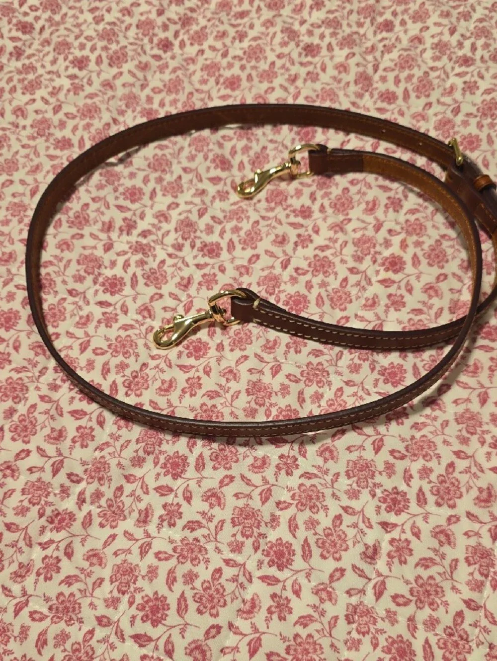 Dooney & Bourke Fuchsia DB Logo Tote with Brown Trim JANINE